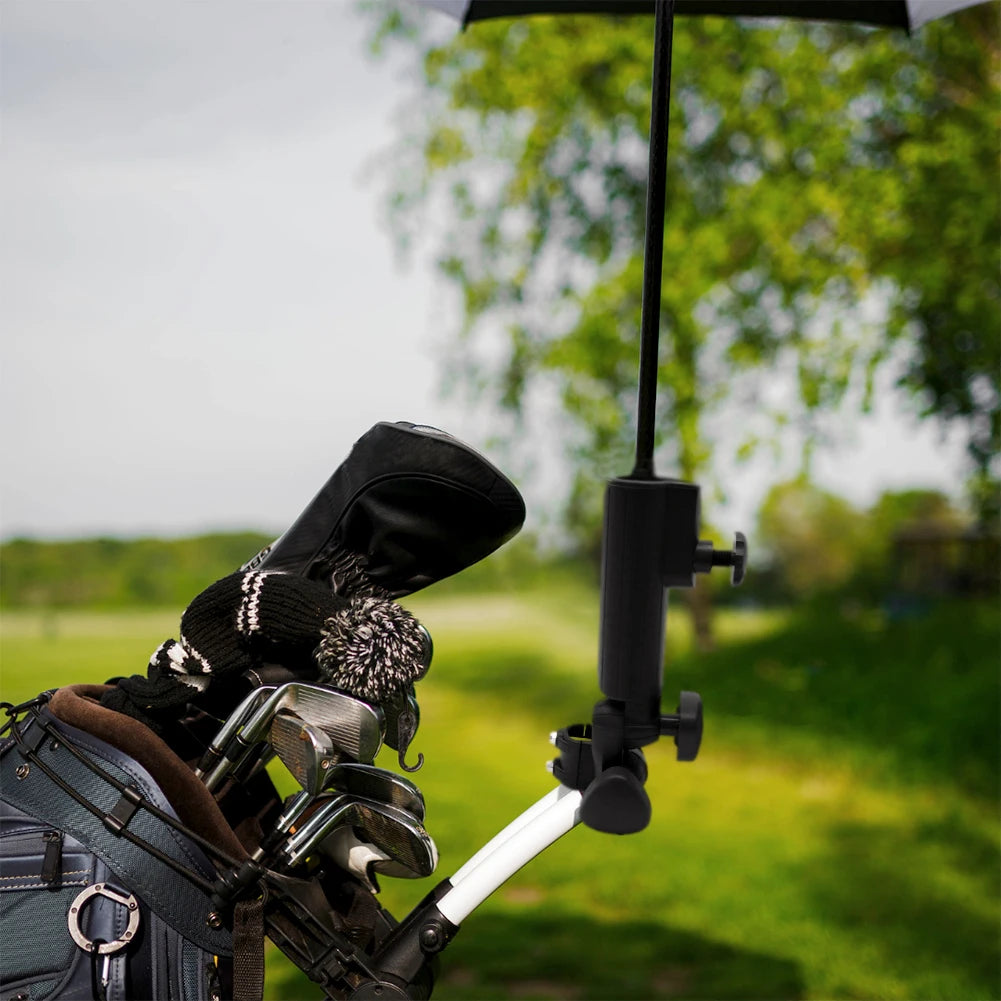 Trolley Umbrella Rack Multifunction Trolley Umbrella Holder Adjustable Angle Umbrella Mounting Device for Bike Cart Baby Pram