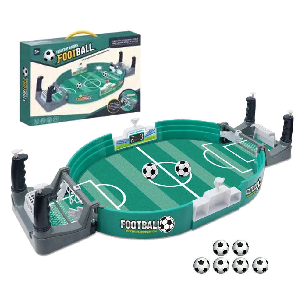 Mini Table Soccer Game Easy Installation Interactive Soccer Game Safe Sturdy Real Football Field Games for Children Party Gifts