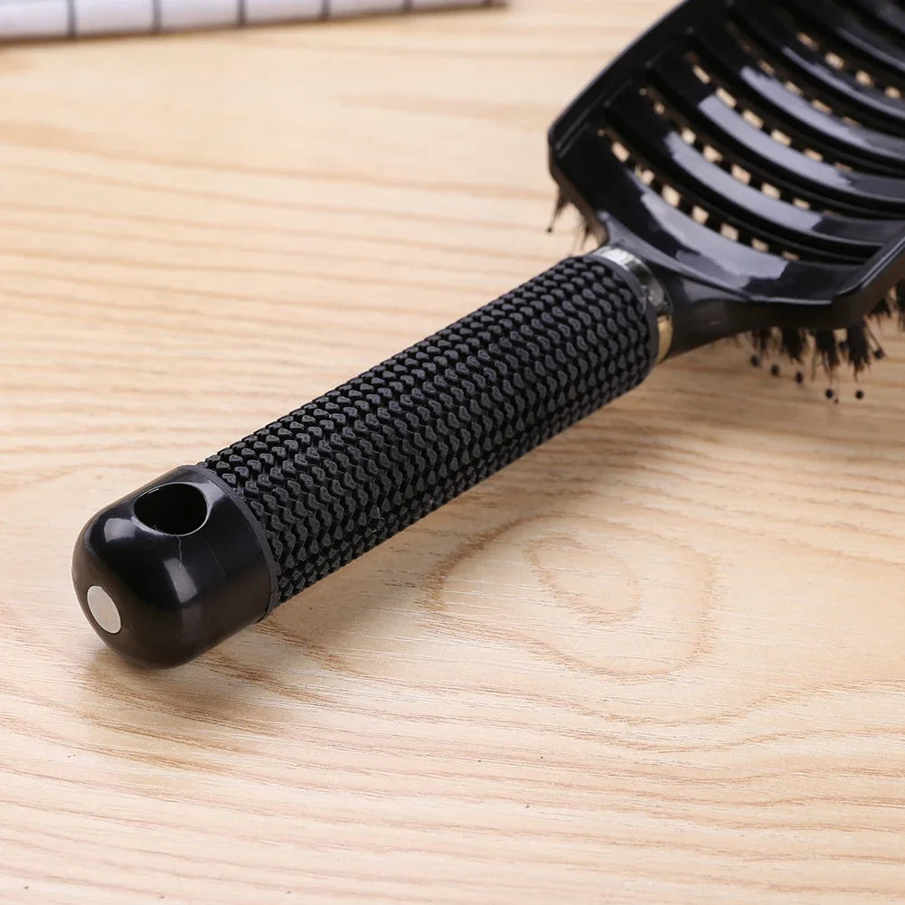 Straight Curly Hair Styling Brush Portable Hair Brush Hairdressing Styling Tools Gentle Straighten for Hair Style