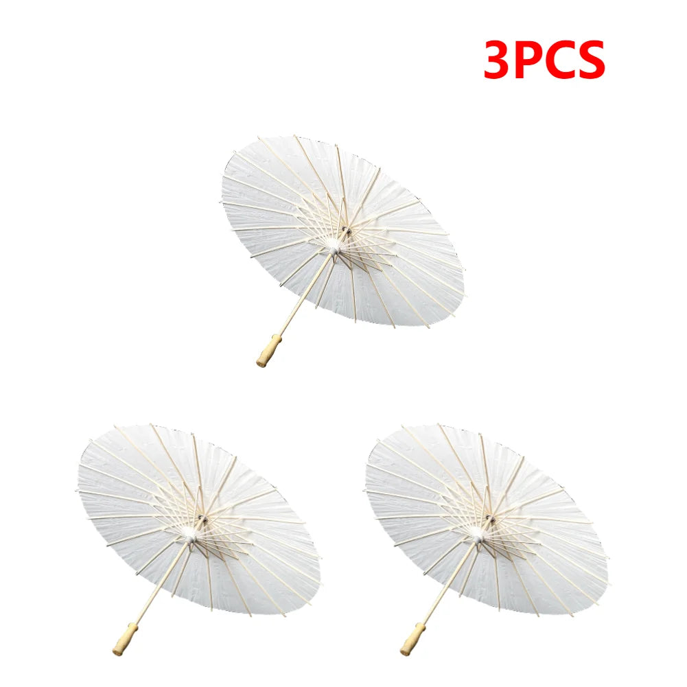 Oiled Paper Umbrella Photography Props Handmade Paper Umbrella Decorative Chinese Parasol for Wedding Party Decor
