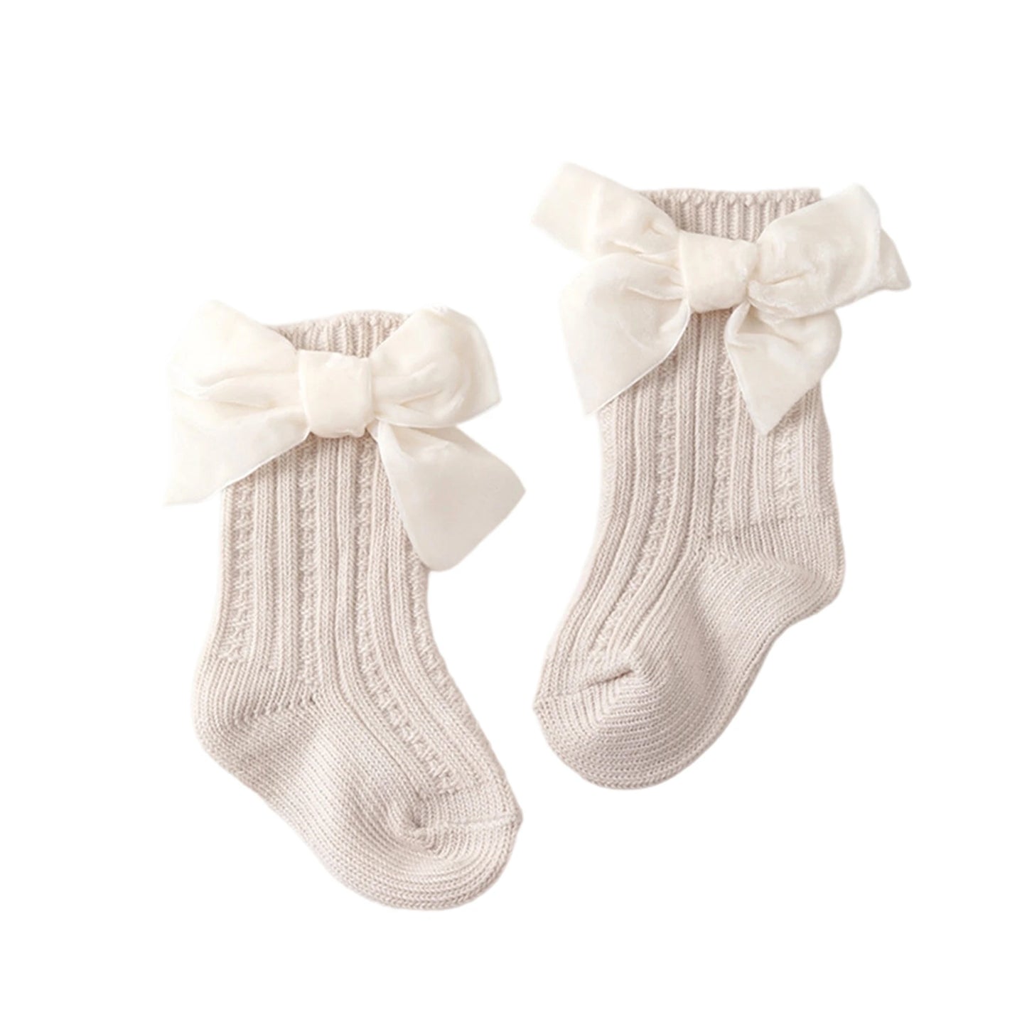 Adorable Toddler Knee High Socks with Lovely Lace Trim and Non-Slip Grip for Fall and Winter Wear