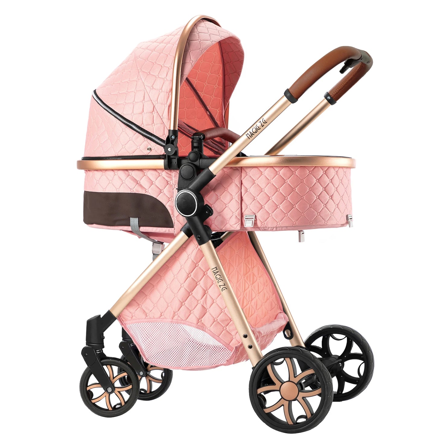 Baby Stroller 3 in 1Baby Carriage Pram Pushchair Pram for 0-3 Years Old Baby Car Seats with Isofix for Baby Newborns Children