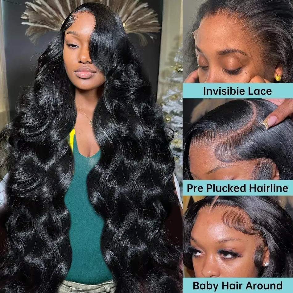 30 44 Inch Body Wave Wig 13x6 Hd Lace Frontal Wig 13x5 Lace Front Human Hair Wigs For Women 100% Brazilian Black Human Hairs Wig