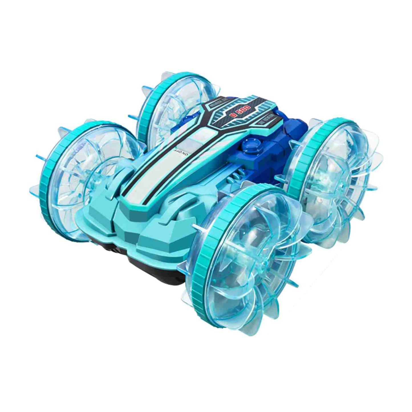 Remote Control Car Boat Gesture Sensing RC Waterproofing Stunt 4WD Water All Terrain Beach Pool Toys with LED Lights for Boys