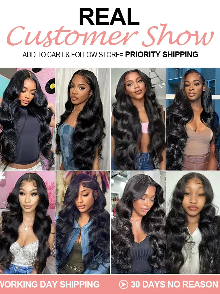 36 40 Inch 13x6 Hd Lace Frontal Human Hair Wig 13x4 Body Wave Human Hair Wigs For Women Pre Plucked Lace Front Human Hair Wig ﻿