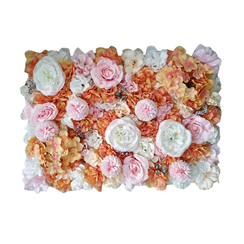Aritificial Silk Rose Flower Wall Panels Wall Decoration Flowers for Wedding Baby Shower Birthday Party Photography Backdrop