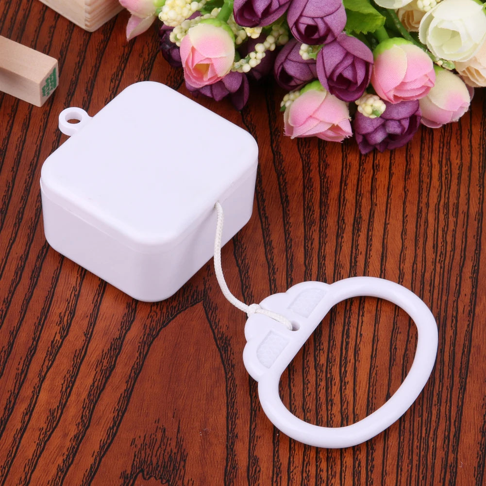 Pull String Cord Music Box Waterproof Bed Bell Rattle Toy with Classic Lullaby Melody Pull String Music Box for Boys Girls