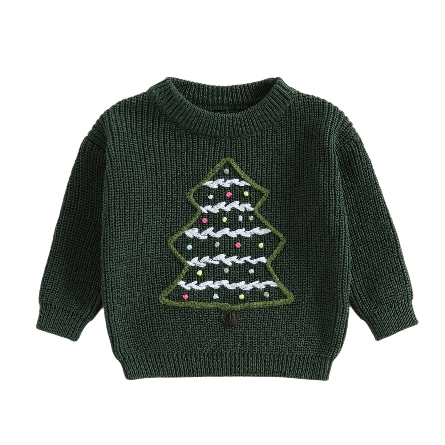 Infant Holiday Reindeer Sweater Festive Snowflake Patterned Knit Pullover for Baby Boys and Girls in Winter Season