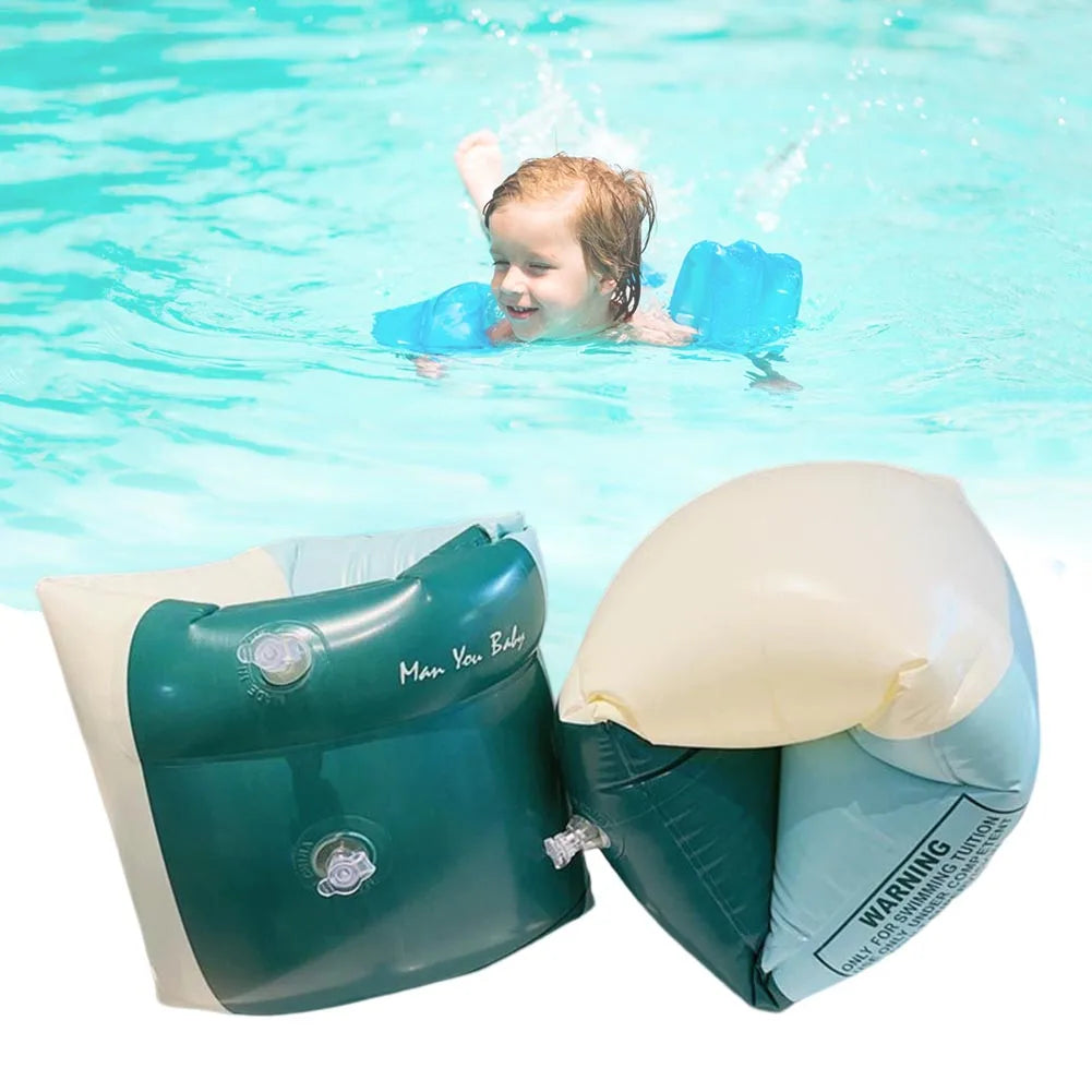 2Pcs Arm Swimming Rings Kids Adult Arm Float Rings Arm Bands Kids Swim Arm Floaties Toddler Inflatable Swimming Accessories