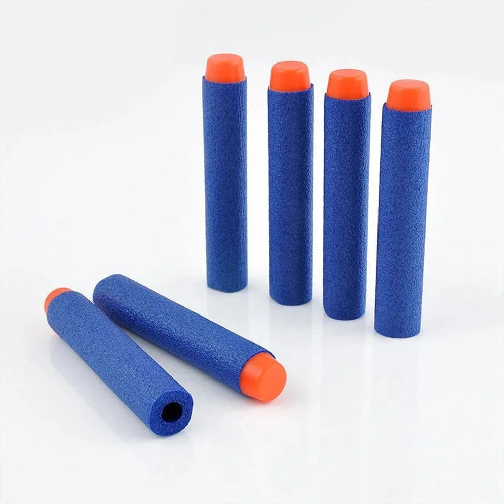 200/100pcs Blue Solid Round Head Bullets 7.2cm For Nerf Series Blasters Refill Darts Kids Toy Gun Accessories