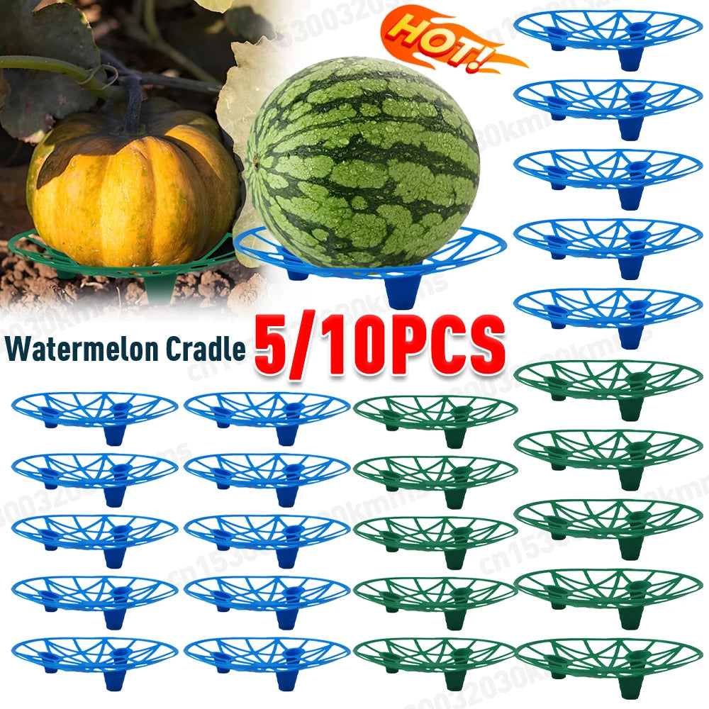 5/10Pcs Watermelon Stand Fruit Stand Support Basket Frame Vegetables Plant Tray Rack Melon Squash Pumpkin Protective Holder