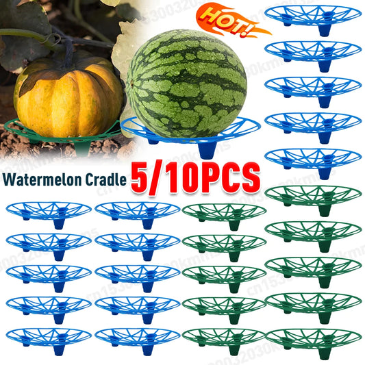 5/10Pcs Watermelon Stand Fruit Stand Support Basket Frame Vegetables Plant Tray Rack Melon Squash Pumpkin Protective Holder