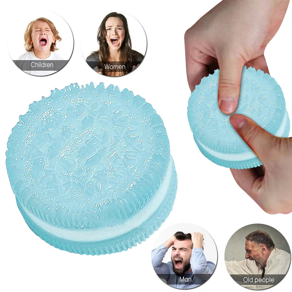 Handmade Big Oreo Table Biscuit Pinching Stress Relief Toy Ultra-Soft Oreo Sandwich Simulation Decompression Toys Kid Adult Gift