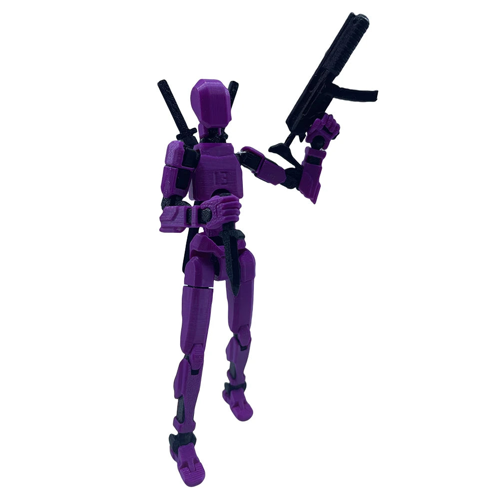 13 Robot Action Figure with Multiple Accessories Multi-Jointed Action Figures Action Figure Dummy Desk Decoration Gifts for Him