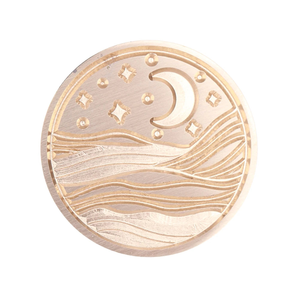 Sealing Stamp Brass Heads Solid Small Exquisite Decorative Crafts Tool Wood Retro Wax Stamping Girls Birthday Party Gift