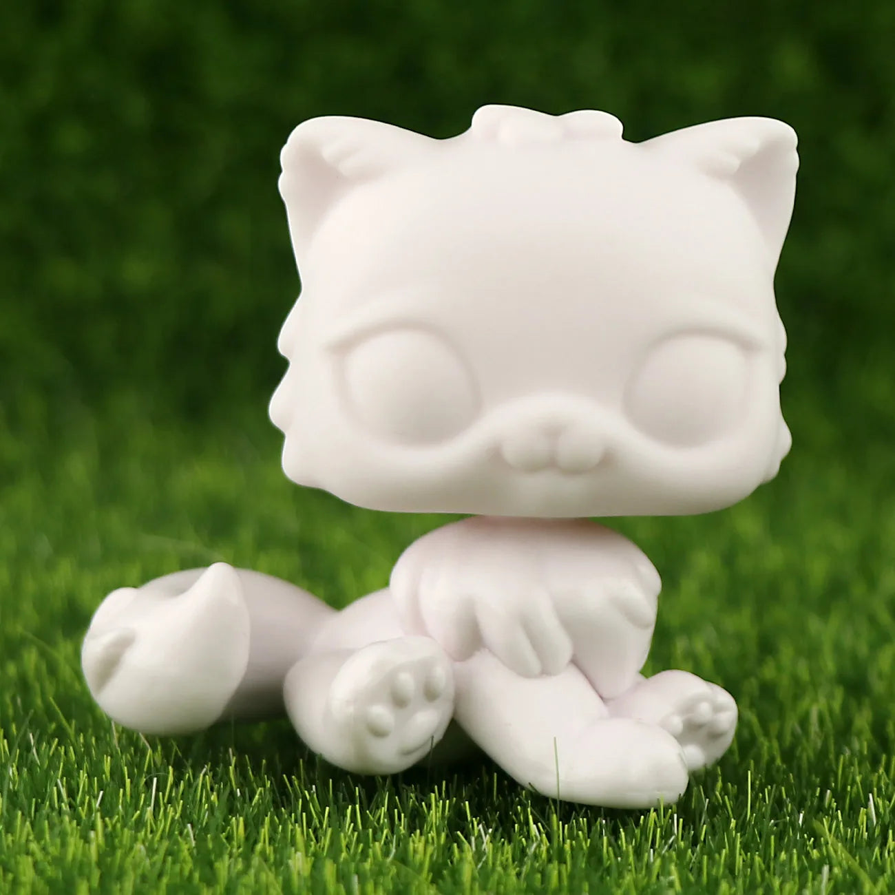 White Base Pet,Lovely Shorthair Cat Collie Husky Action Figure Boys Girls Kids Xmas Gift Best Gift(Click on the option you want)