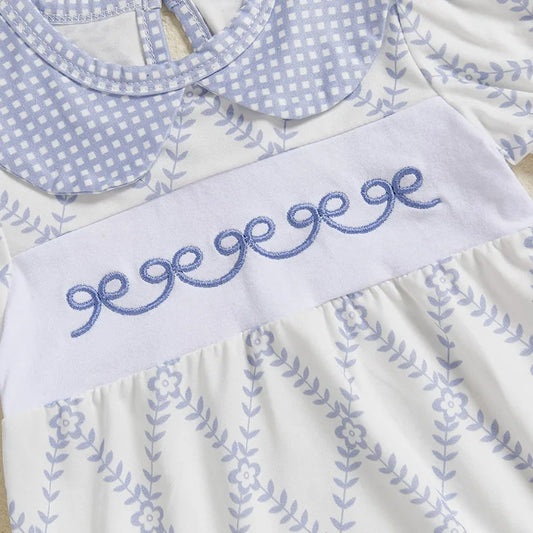 Adorable Toddler Dress with Floral Embroidery and Ruffled Trim Perfect for Summer Parties and Playdates Sleeveless Baby Girl