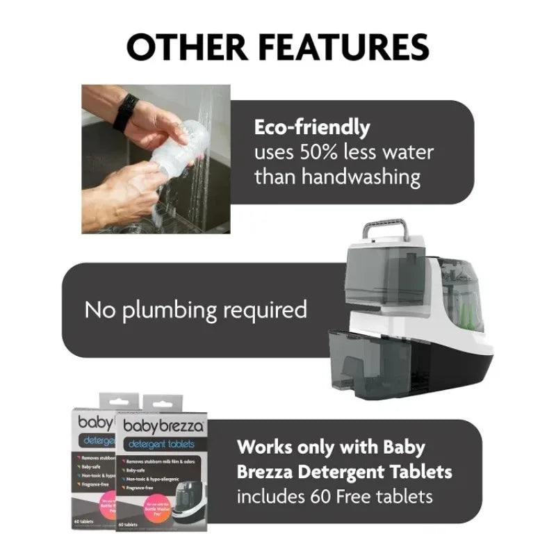 Tool Bottle Washer Pro - Baby Bottle Washer, Sterilizer + Dryer - All in One Machine Cleans Bottles Guaranteed Authentic.
