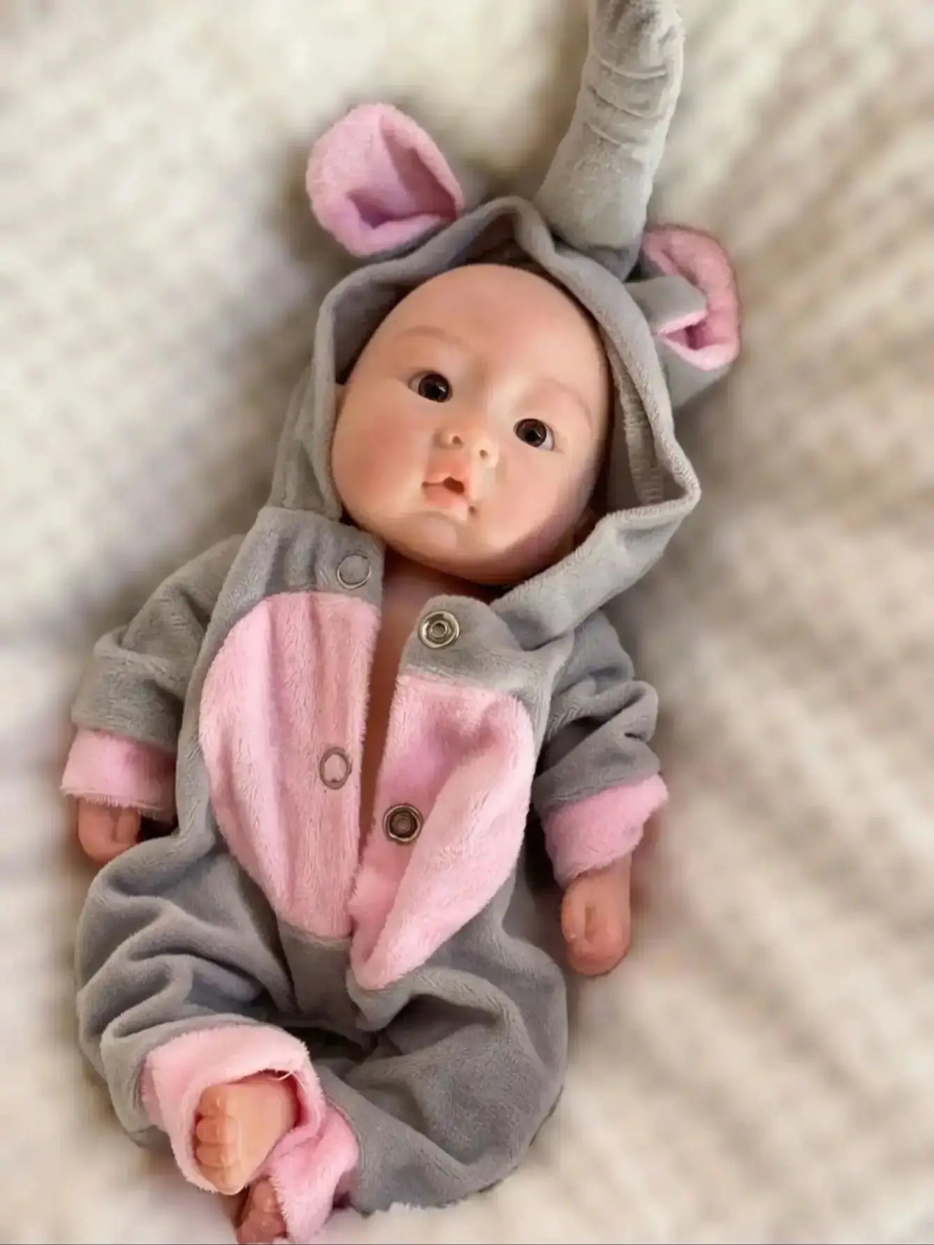 Saskia 10 Inch Full Body Silicone Reborn Baby Boy with 3D Painted Lifelike Skin & Visible Veins | Newborn Bebe Toy
