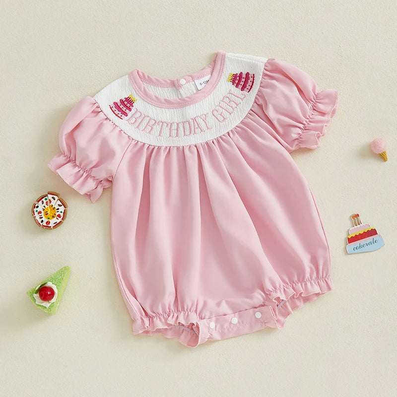 Adorable Toddler Floral Print Sleeveless Romper with Bowknot Headband Set for Summer Birthday Party Outfit