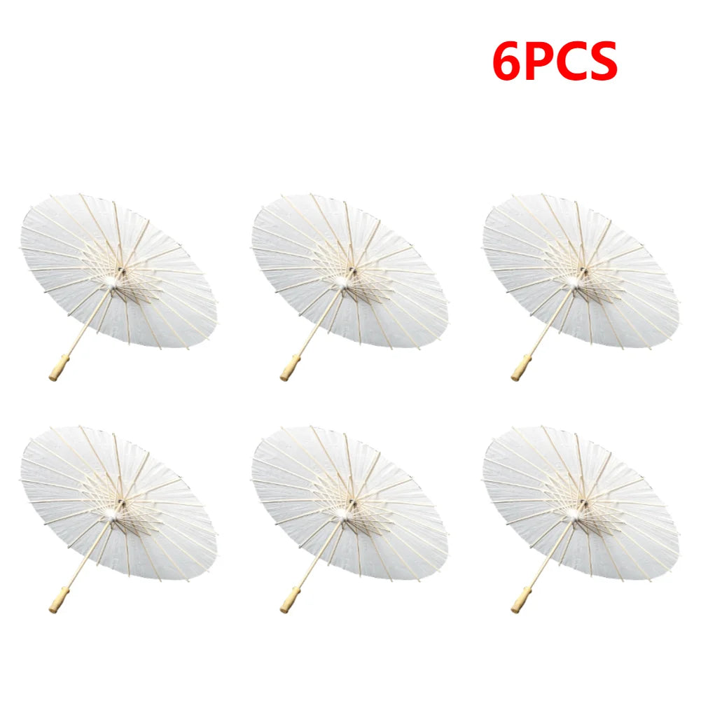 Oiled Paper Umbrella Photography Props Handmade Paper Umbrella Decorative Chinese Parasol for Wedding Party Decor