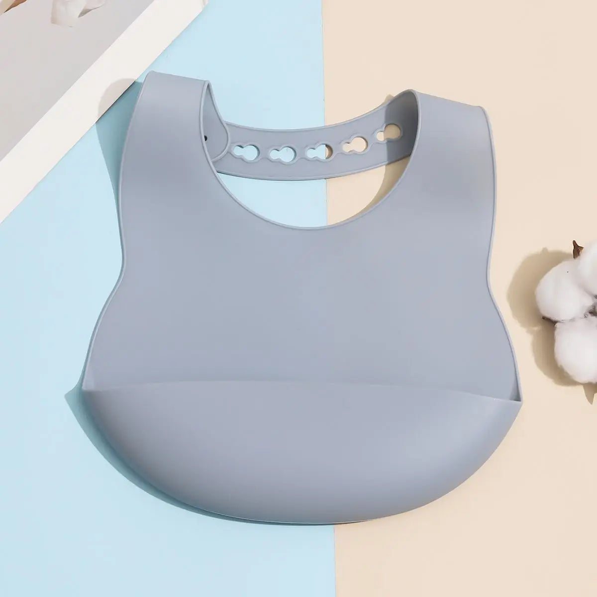 Children's silicone bib saliva pocket baby clothes silicone rice pocket eating baby bib waterproof bib saliva towel