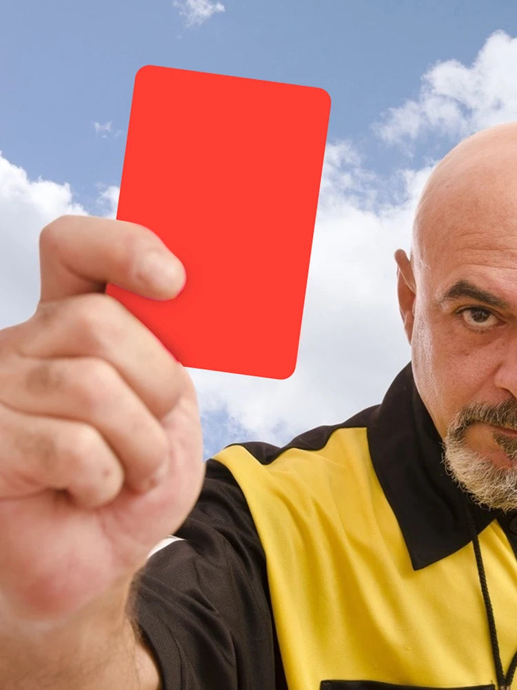 Red Card Multi-function 3.2x4.3 inch Soccer Referee Red Yellow Cards for Football Match Training Referee