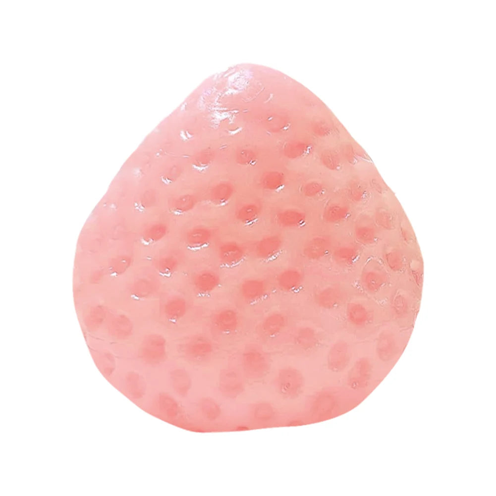 Cute Strawberry Squeeze Toy Reusable Kawaii Squishies PVC Toy Big Strawberry Taba Squishies Toy for Girl Birthday Gift Toy