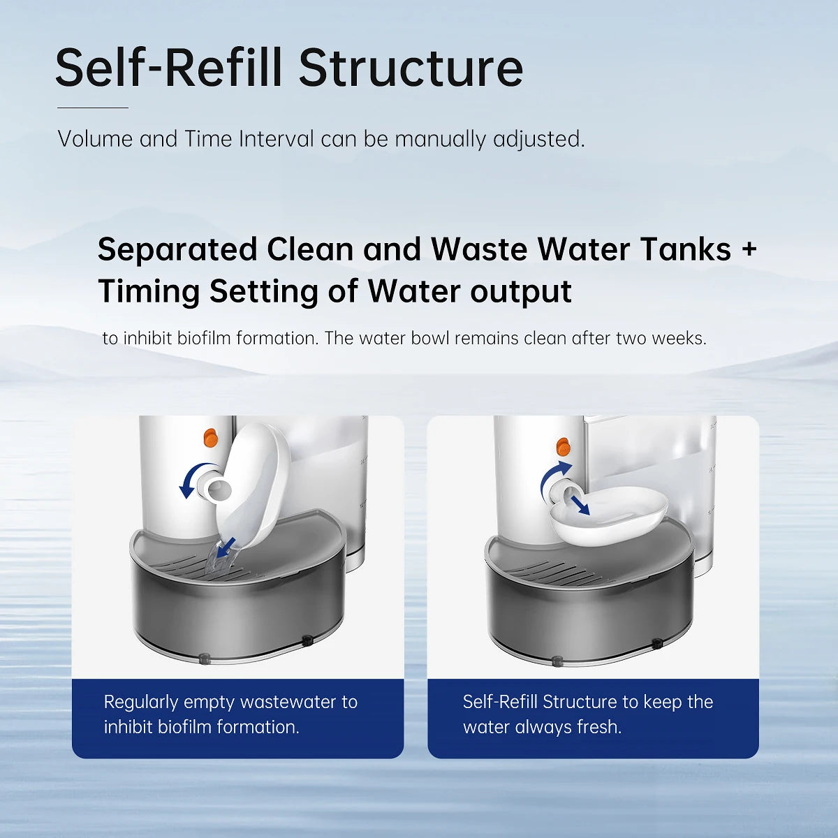 Pet water dispenser Dog and Cat Water Dispenser Dumping Cat Water Dispenser Running Water Charging Automatic Water Feeder