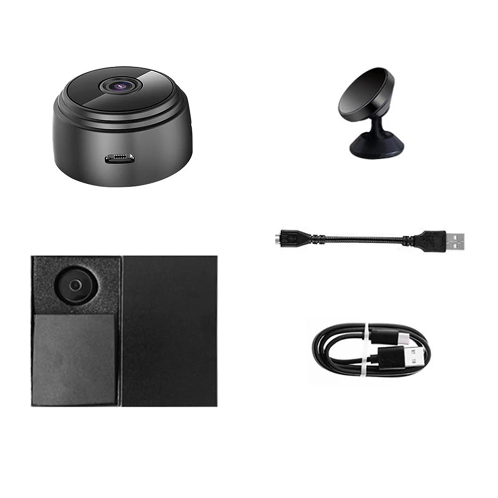 Wireless Camera HD 1080p Voice Video Recorder Night Vision USB Rechargeable Remote Viewing Strong Magnetic for Infants and Pets