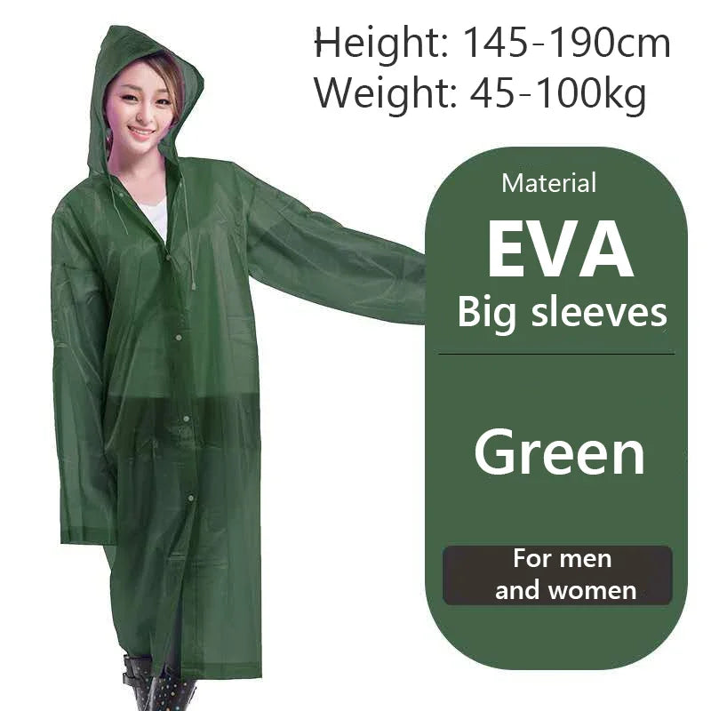 Raincoat Women Men Impermeable Thickened Waterproof Raincoat Tourism Outdoor Hiking Rain Poncho Raincoat Hooded Rain Coat