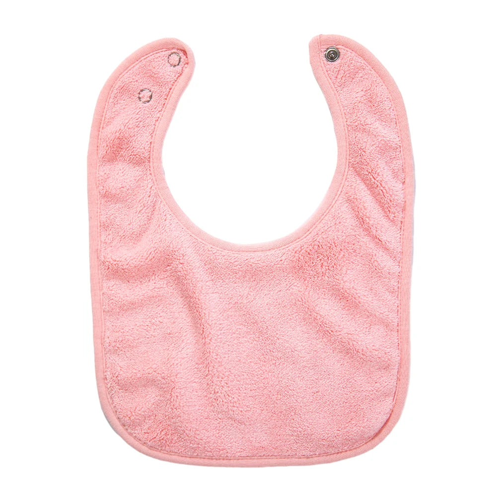 Solid Terry Towel Baby Bibs Sweet Cotton Saliva Towel Adjustable Korean Kids Boys Girls Pocket Bandanas Feeding Burp Clothes