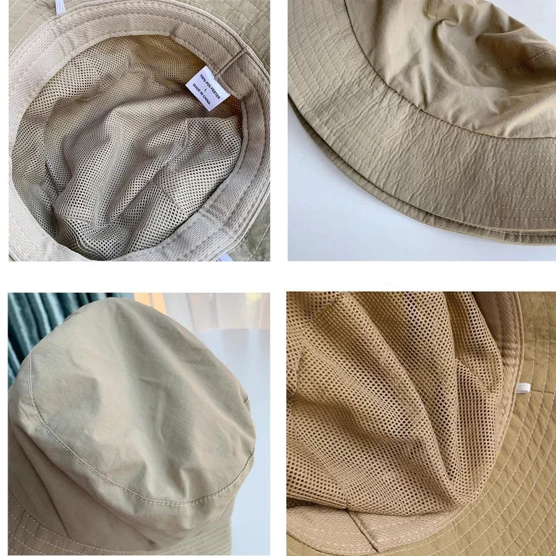 Waterproof Large Size XL62cm Sun Hat Men Women's Sunscreen Mountaineering Big Head Circumference Summer UV Protection Bucket Hat