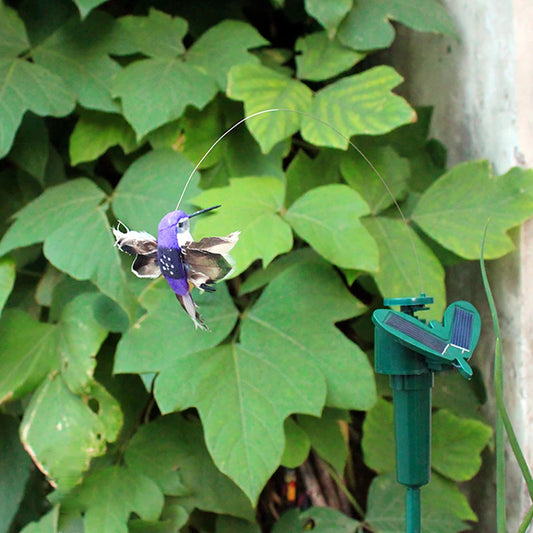 Solar Garden Dancing Ornament Solar Powered Flying Wobble Butterfly Bird Garden Stake for Patio Landscape Outside Ornament Decor