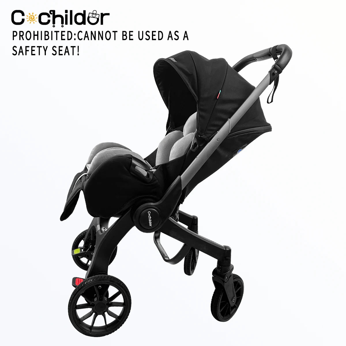 Newborn travel car, lightweight and foldable, adjustable handle, can be pushed in both directions, Can Be Used As A Mother's Da