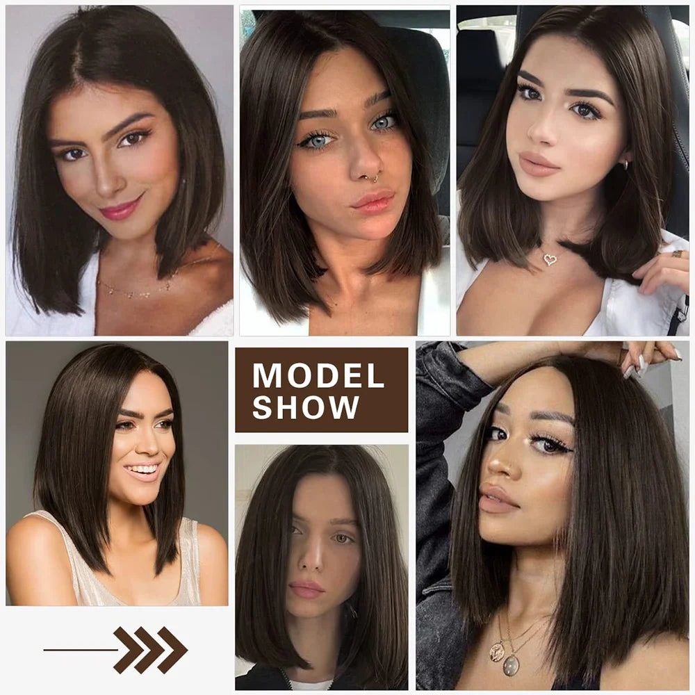 200% Straight Glueless Wig Ready To Go Human Hair Wigs Pre Cut Lace Air Wig Sale Wear And Go Bob Wigs For Women Human Hair