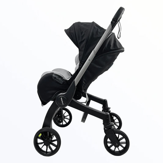 Newborn travel car, lightweight and foldable, adjustable handle, can be pushed in both directions, Can Be Used As A Mother's Da