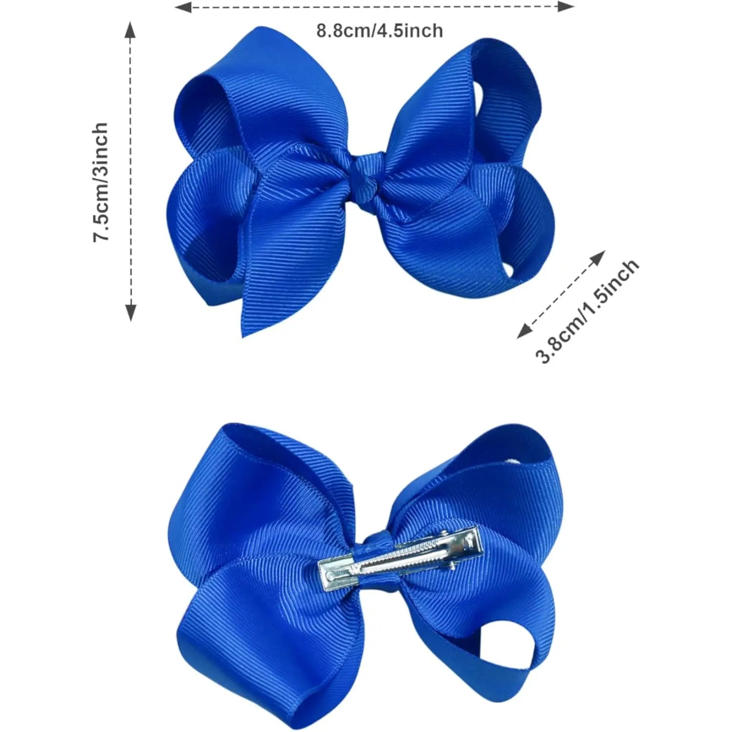 40PCS 4.5 Inch Hair Bows for Girls Grosgrain Ribbon Toddler Hair Accessories with Alligator Clips for Baby Girls Toddlers Kids