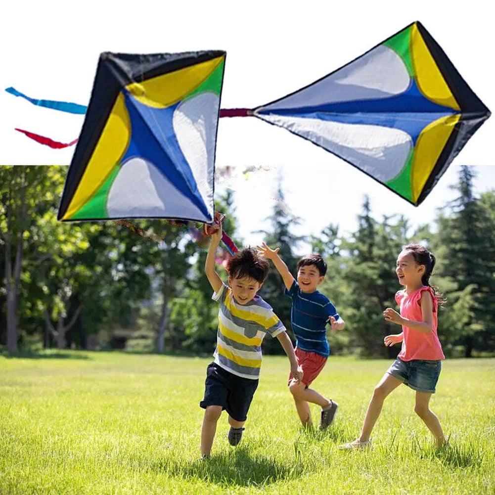 Single Line Kite with Long Tail Colorful Flight Kite Easy To Fly Primary Stunt Kite Enhance Coordination for Children Kids