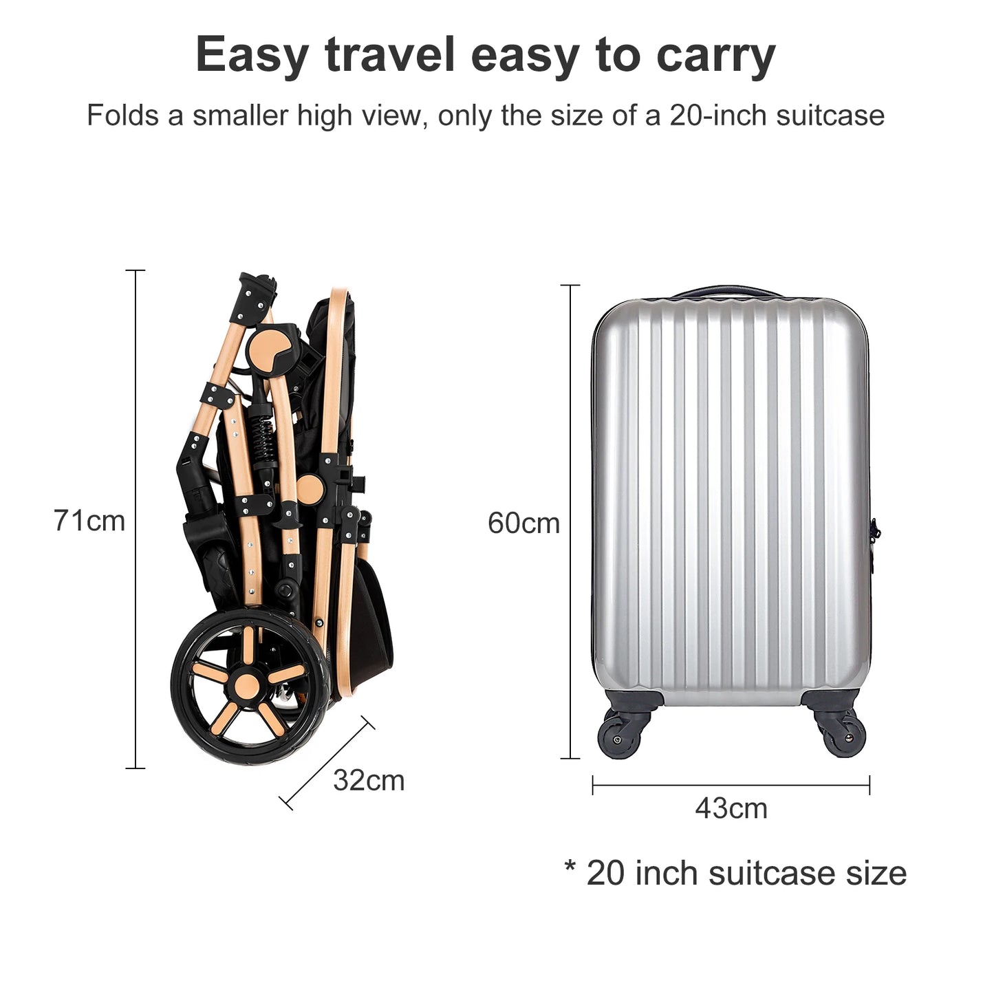 Seat With ISOfix Folding Cart High quality newborn Lightweight baby car light strollers Baby carri Seat With ISOfix FoldingStro