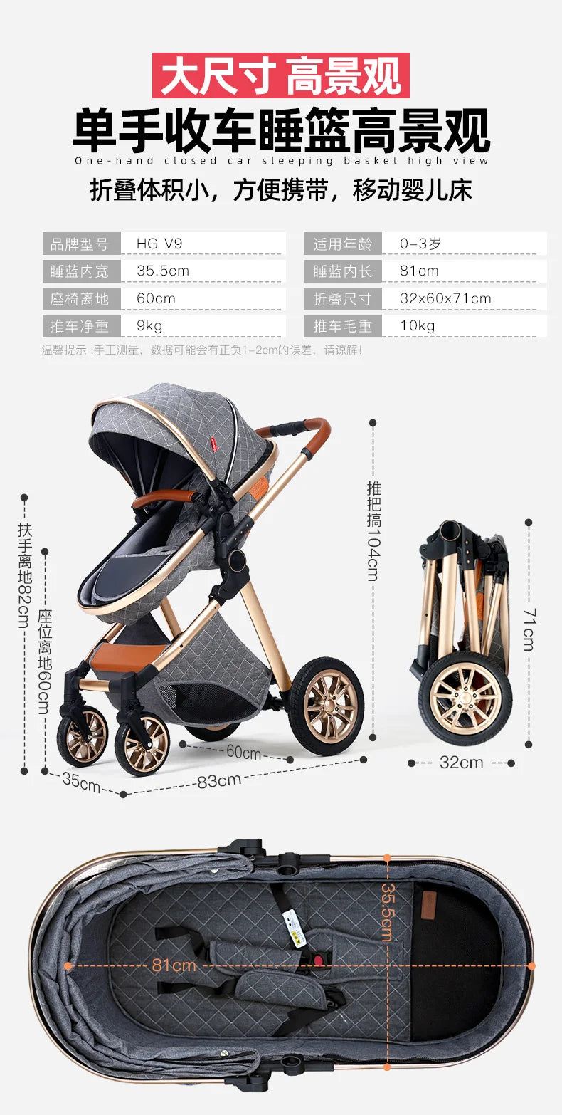baby newborn items Baby stroller baby cars Stroller 3 in 1 Light stroller baby trio baby stroller Lightweight stroller strolle