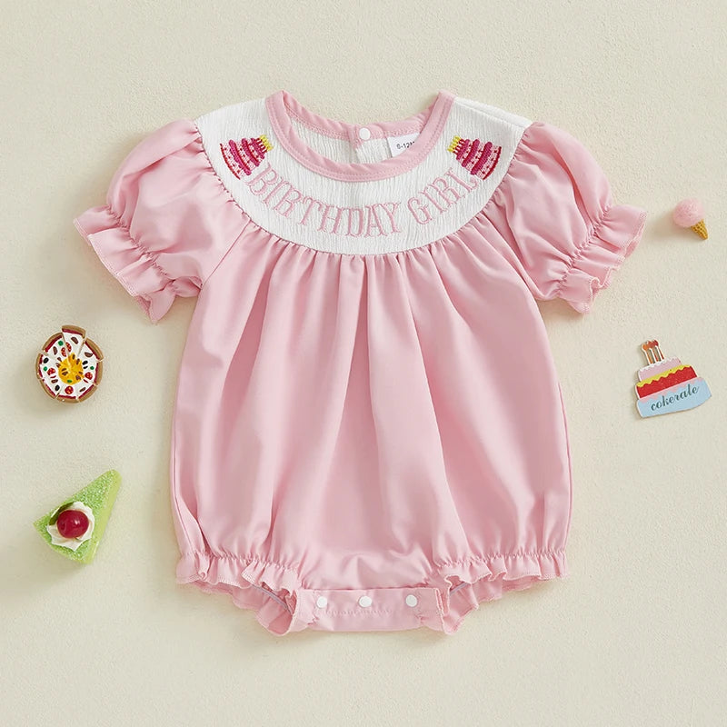 Adorable Toddler Floral Print Sleeveless Romper with Bowknot Headband Set for Summer Birthday Party Outfit