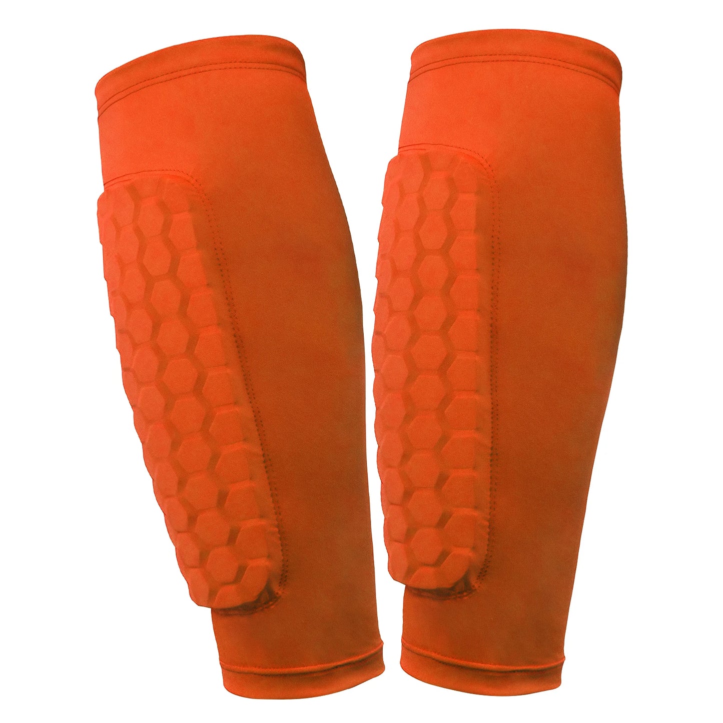 Shin Defender with Honeycomb Pads Soccer Shin Pads Ergonomic Lightweight Calf Protective Gear for Boys Girls Men Women