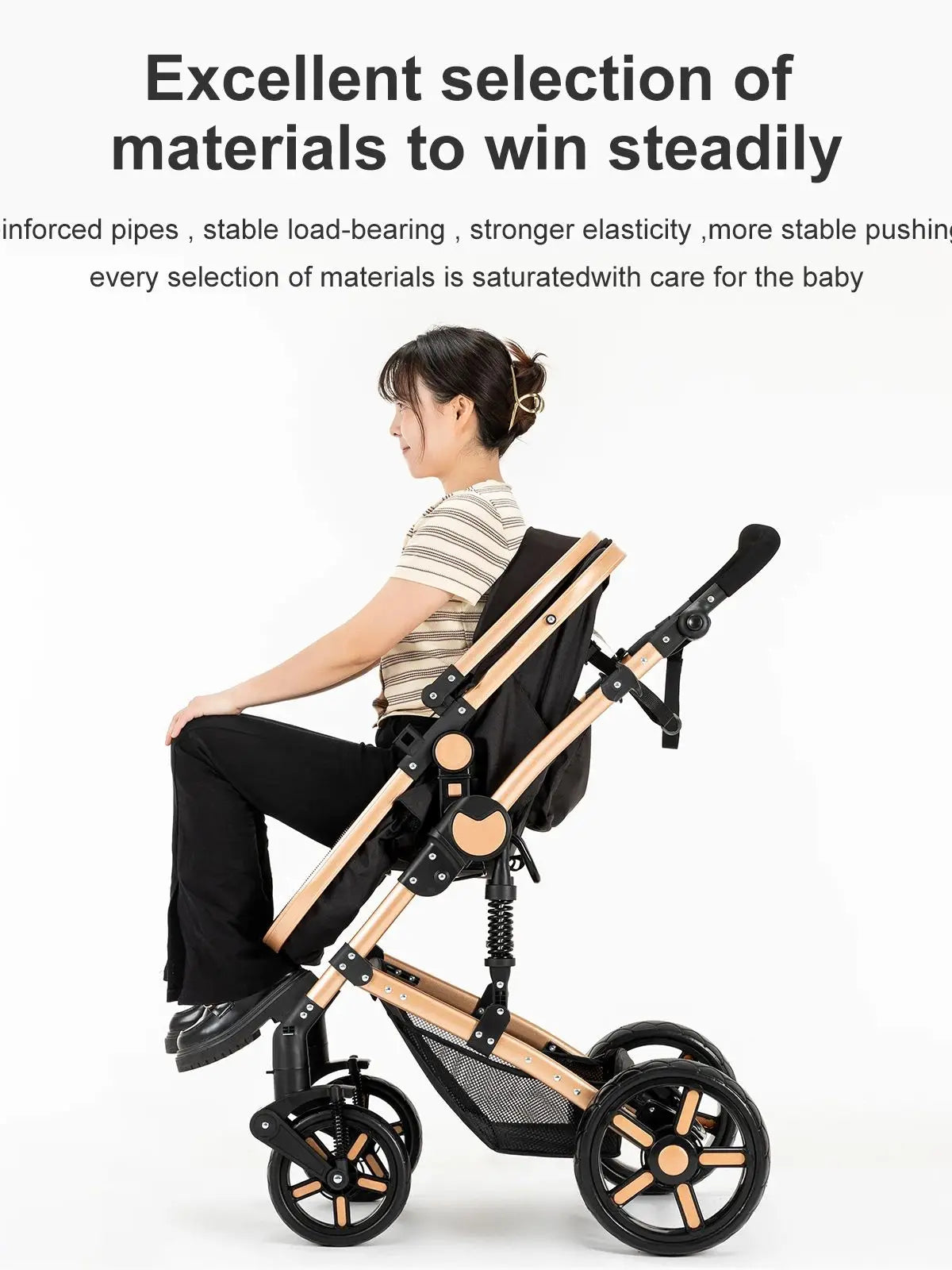 Seat With ISOfix Folding Cart High quality newborn Lightweight baby car light strollers Baby carri Seat With ISOfix FoldingStro