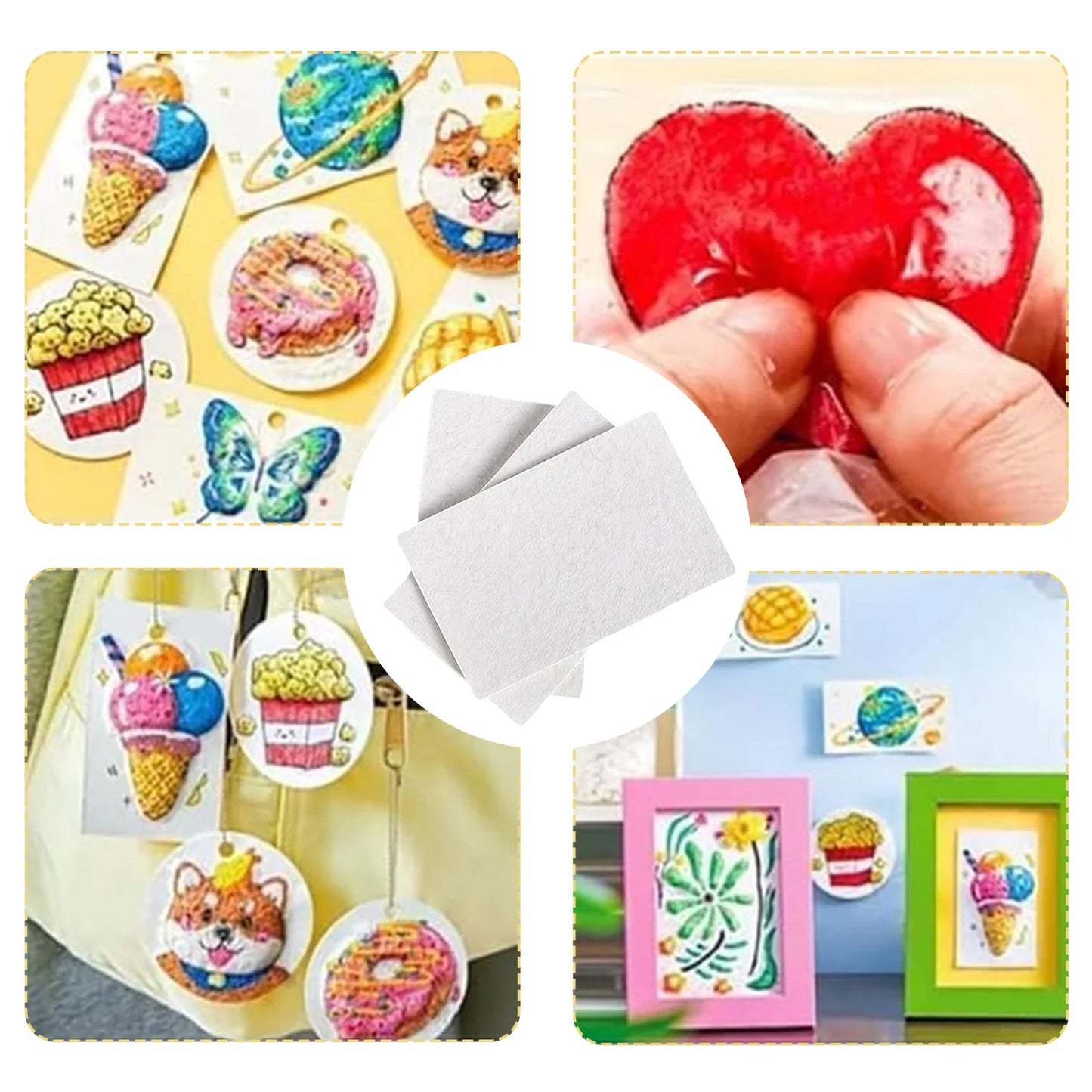 Foam Texture Painting Paper Textured Abstract Painting Art Paper Magic Painting Paper 3D Blank Painting Paper for Boys Girls