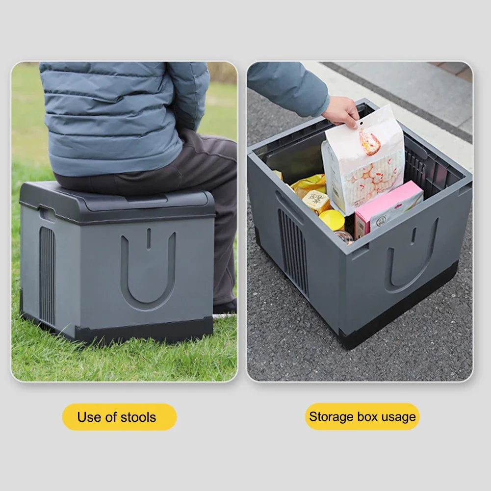 Movable Toilet Portable Multifunction Bedpan Strong Bearing Capacity Reusable Trash Can Self-driving Travel Supplies