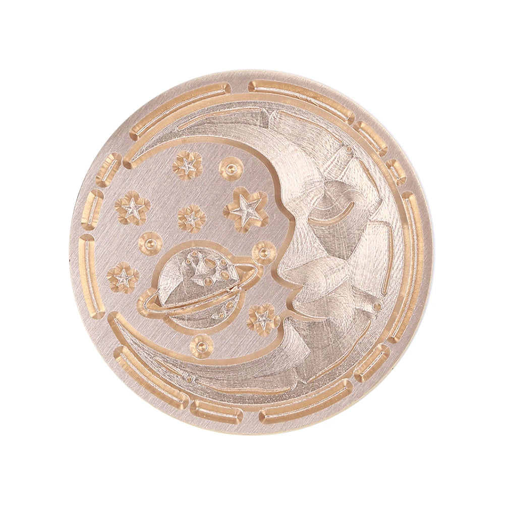 Sealing Stamp Brass Heads Solid Small Exquisite Decorative Crafts Tool Wood Retro Wax Stamping Girls Birthday Party Gift