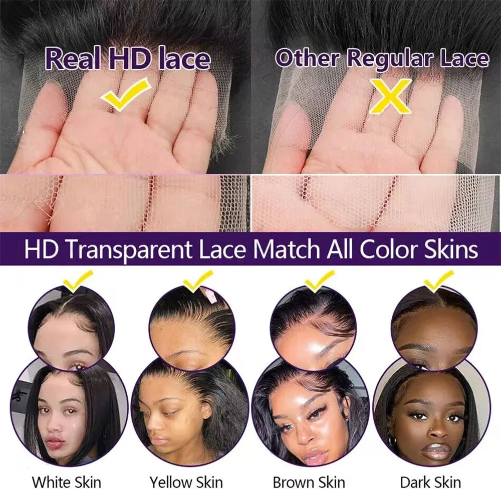 99J Burgundy 13x4 13x6 Full Frontal Lace Brazilian Preplucked Colored Straight Frontal Wigs HD Transparent Lace Human Hair Wigs