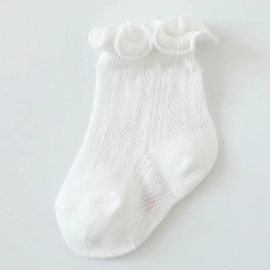 Baby Girls Socks Newborn Accessories Floral Solid Kids Toddlers Gift Clothes Children Infant Stuff Items Lace Mesh Summer