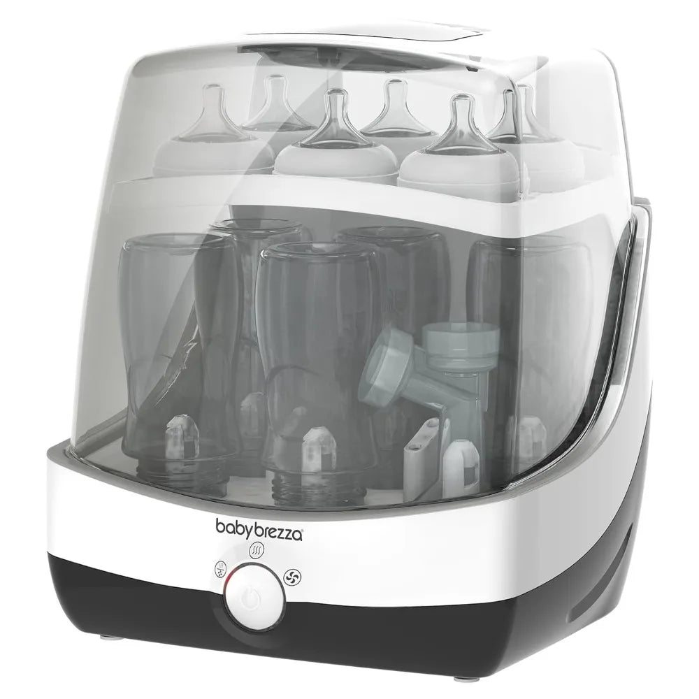10 Minute Baby Bottle Sterilizer + Dryer - Superfast Electric Steam Sterilization - Universal Sterilizing for All Bottles